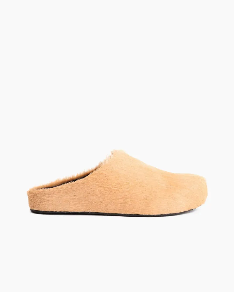 Designer Real Fur Slides Clogs Mules Flat Luxury Slippers (Women)