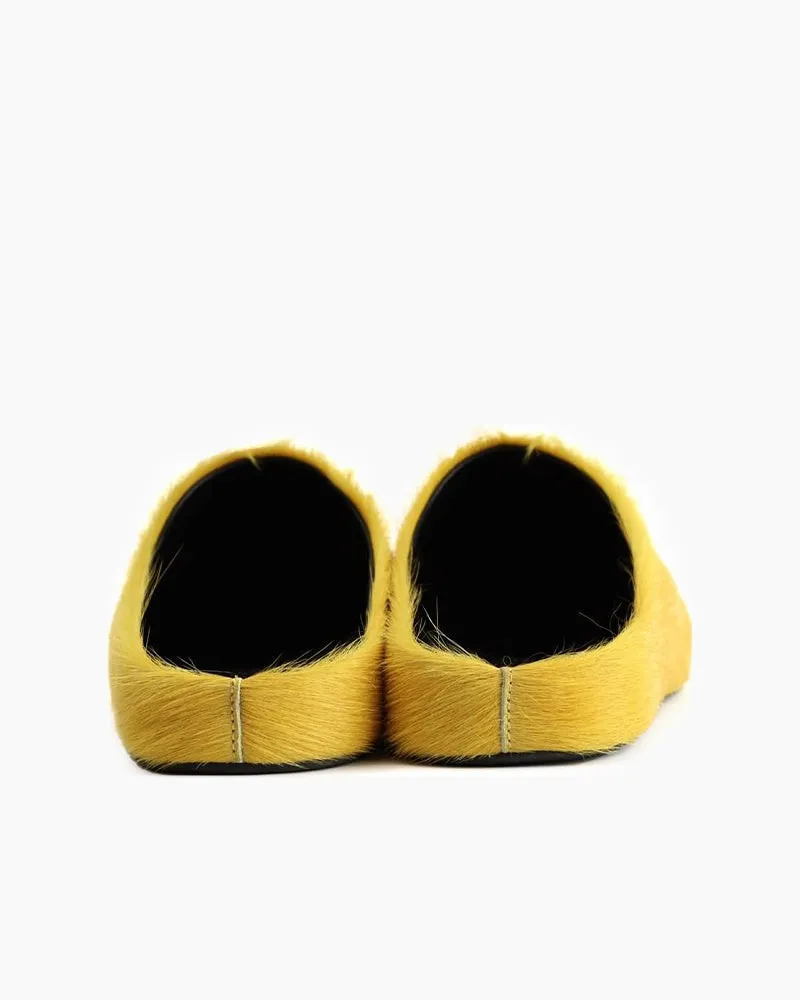 Designer Real Fur Slides Clogs Mules Flat Luxury Slippers (Women)