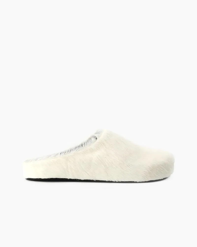 Designer Real Fur Slides Clogs Mules Flat Luxury Slippers