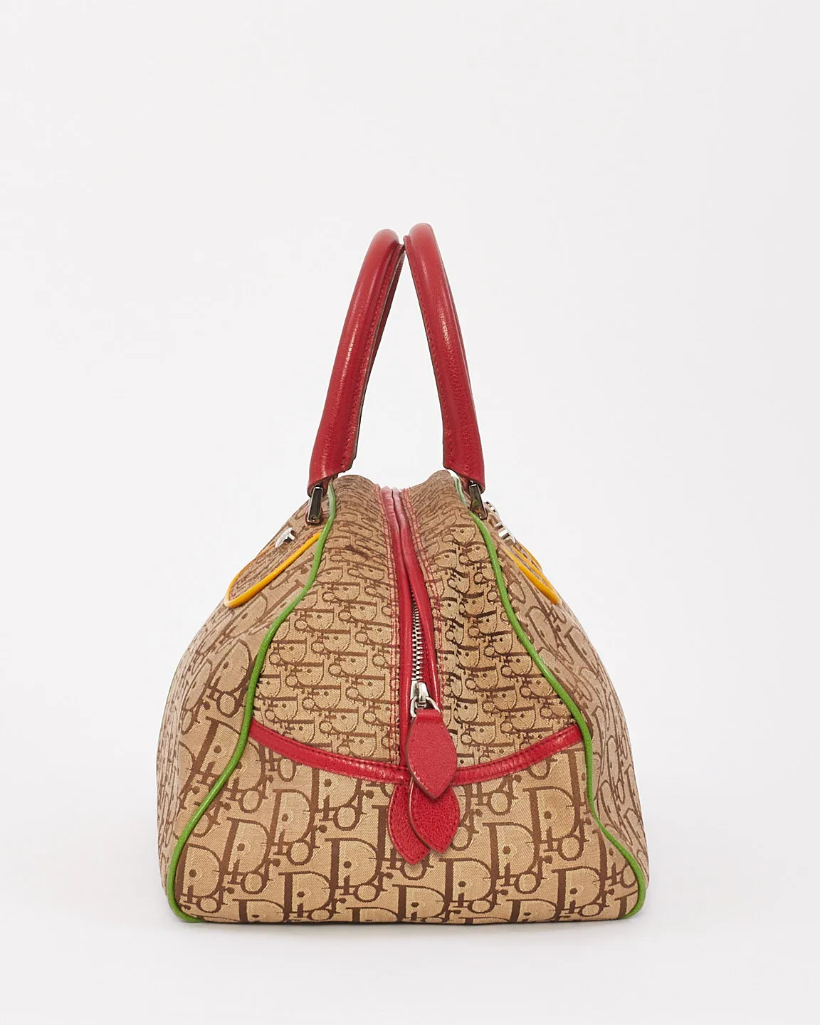 Dior Beige Canvas Monogram Rasta Bowler Bag