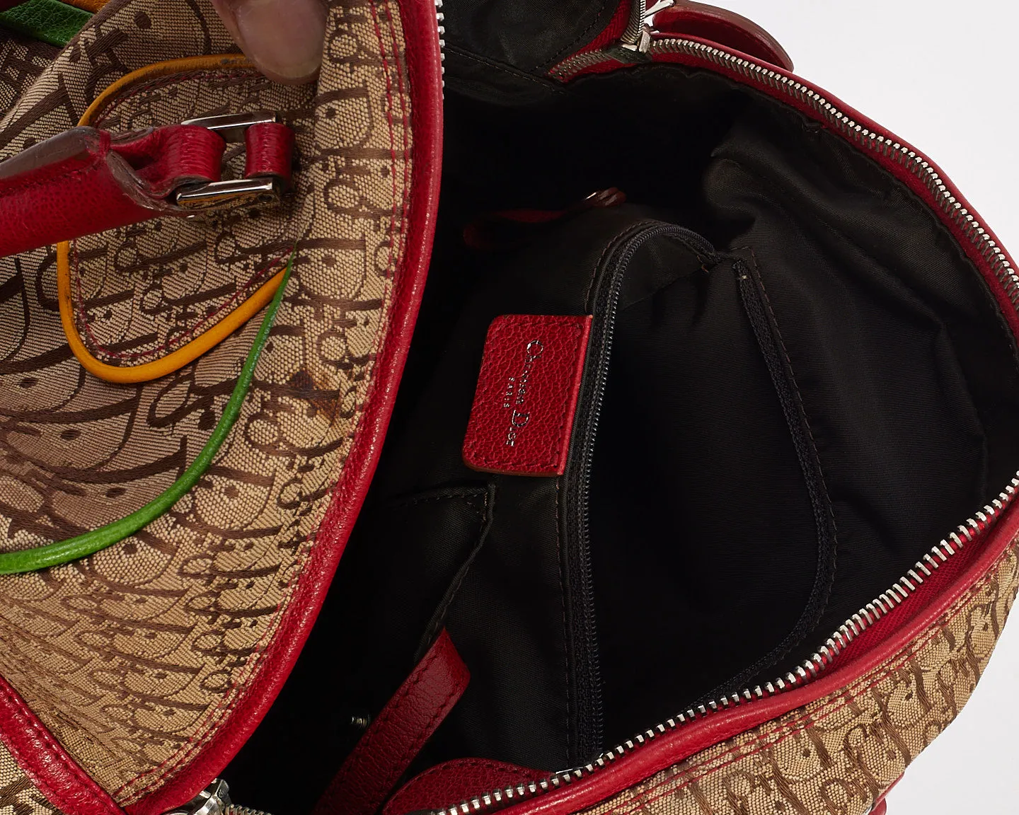 Dior Beige Canvas Monogram Rasta Bowler Bag