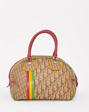 Dior Beige Canvas Monogram Rasta Bowler Bag