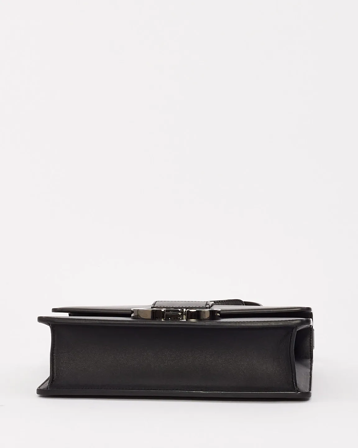 Dior Black Smooth Leather 30 Montaigne Bag with Black Hardware