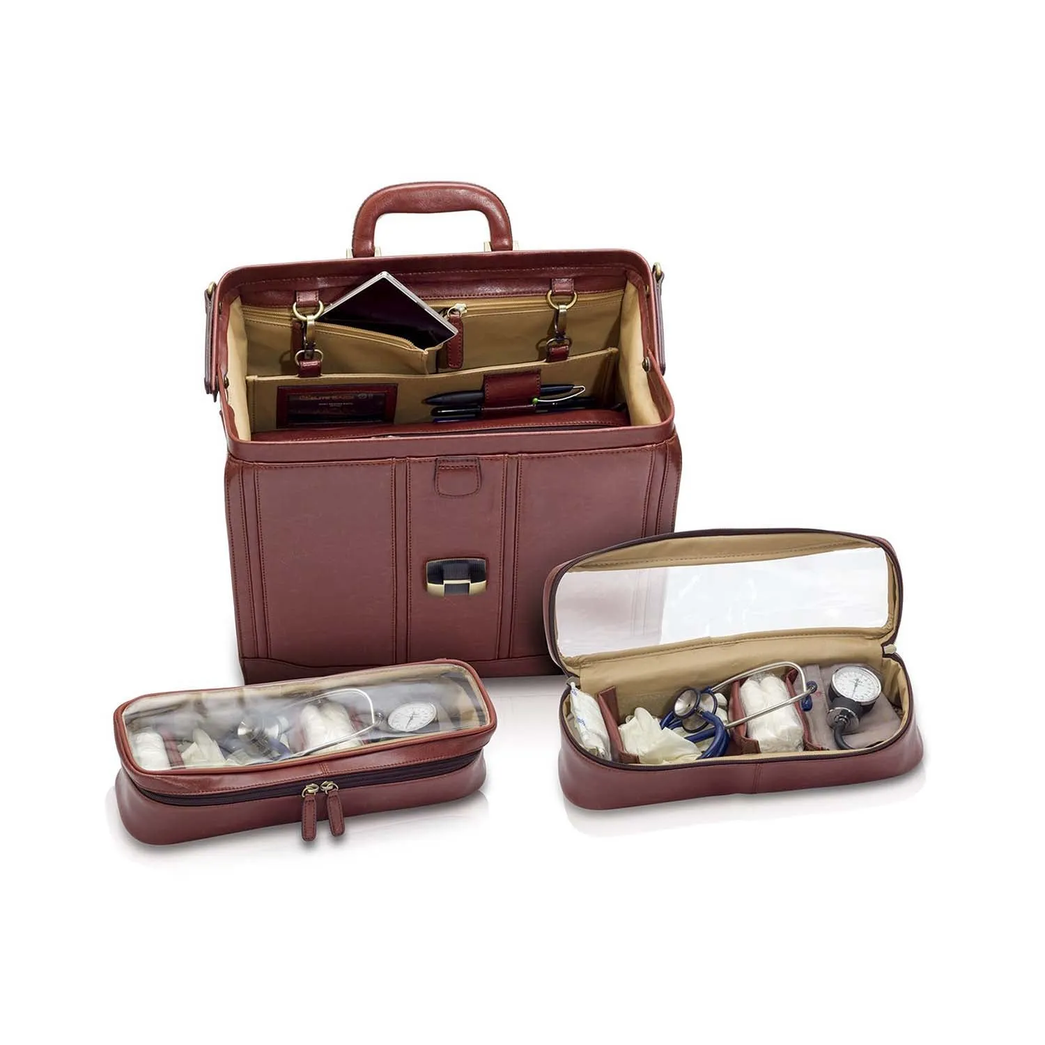 Doctor's Traditional Medical Case | Brown Leather