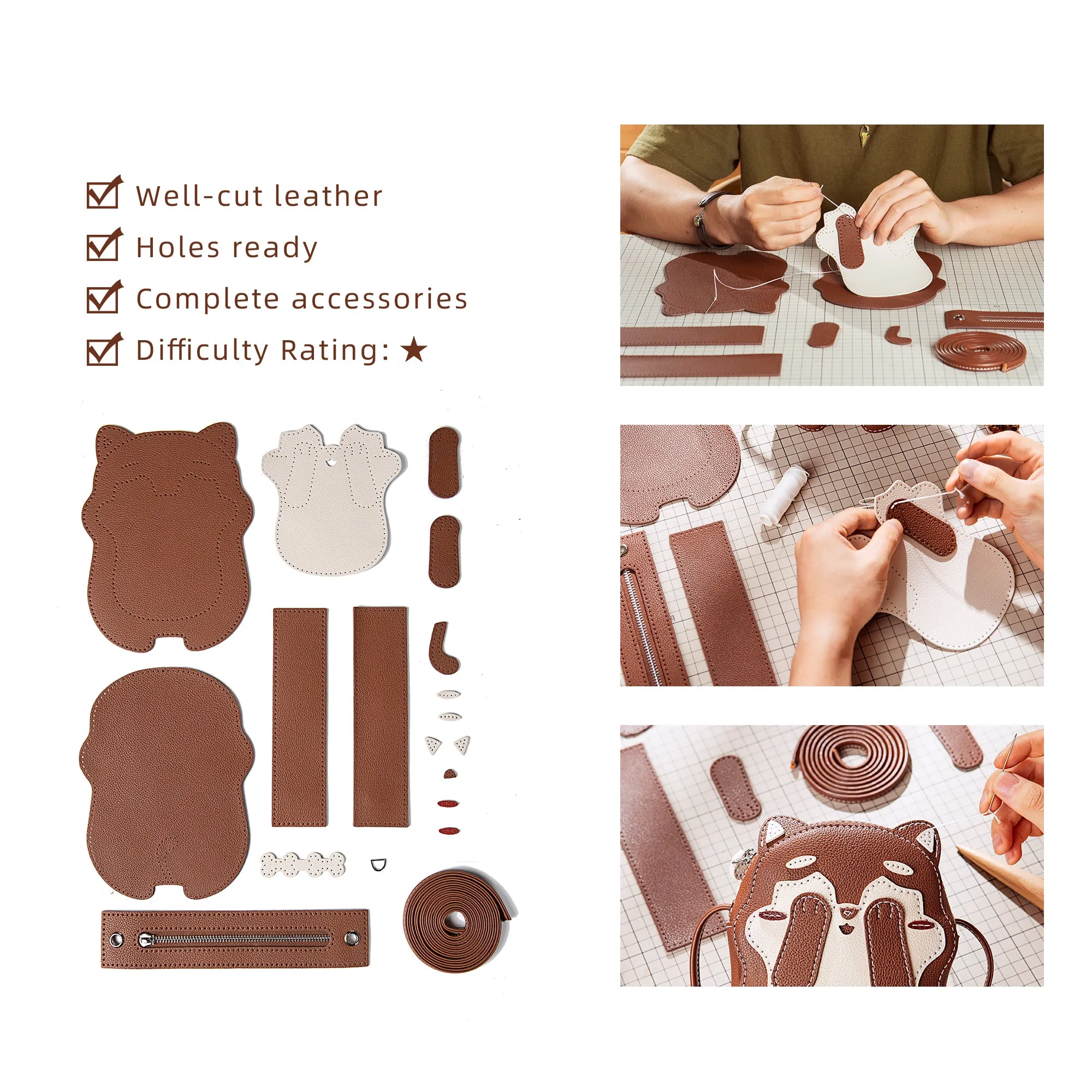 Doggy Leather Bag Kit