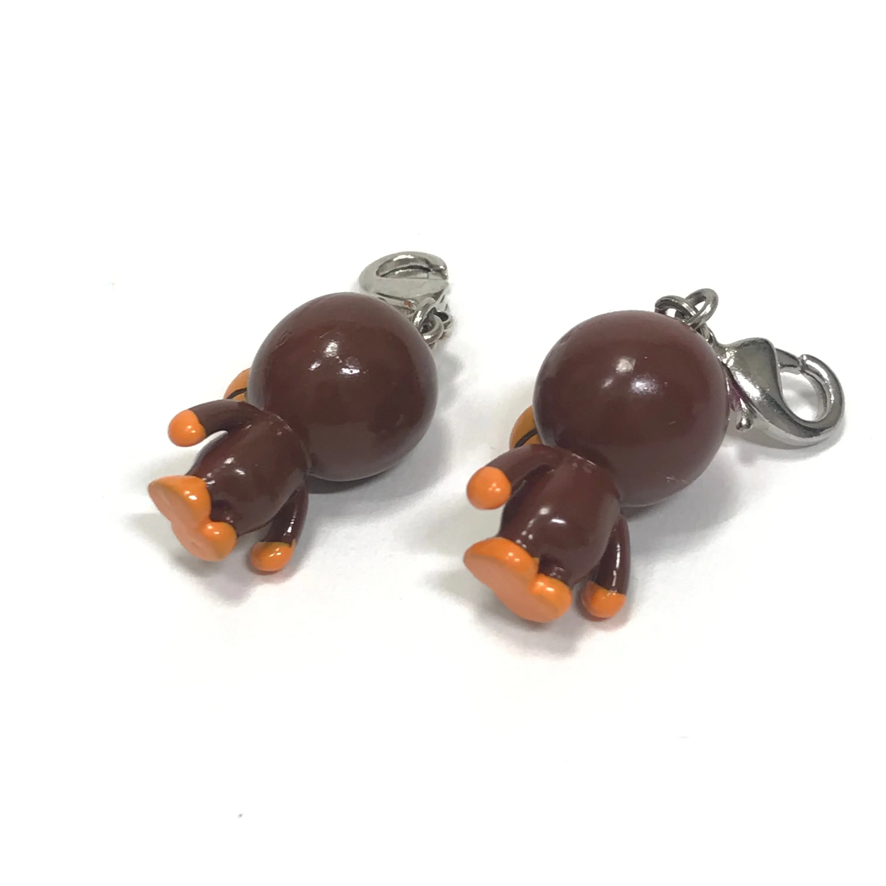 DS! A Bathing Ape Bape Baby Milo Vintage His/Hers Vinyl Keychain Set Brown