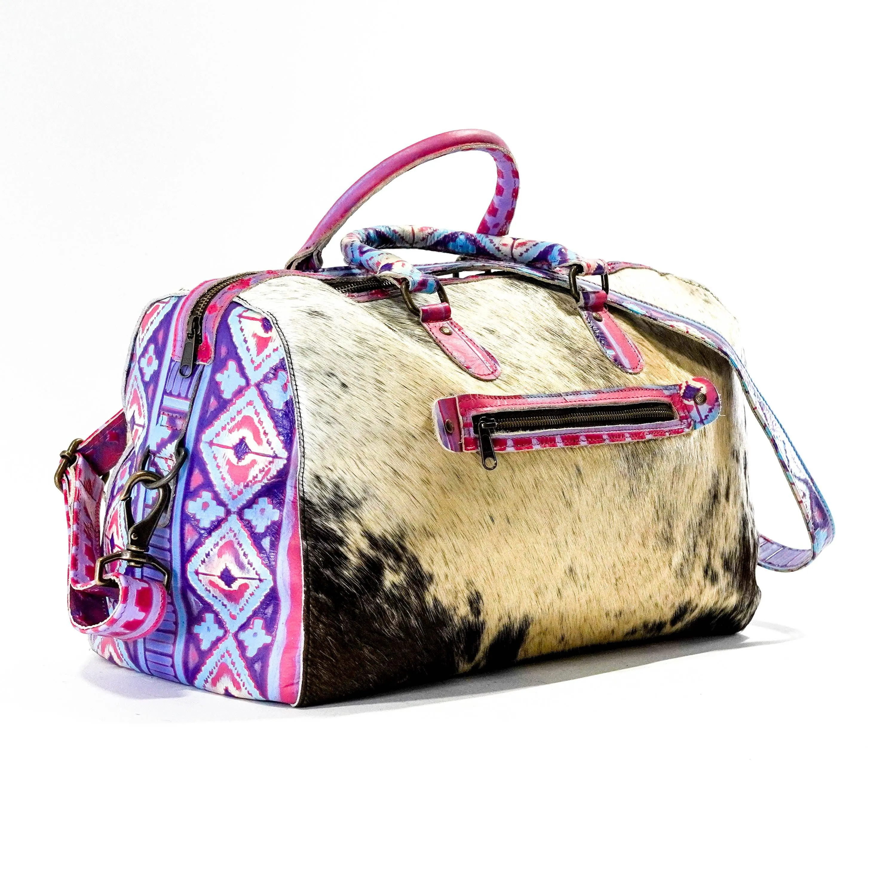 Duffel - Black & White w/ Unicorn Navajo