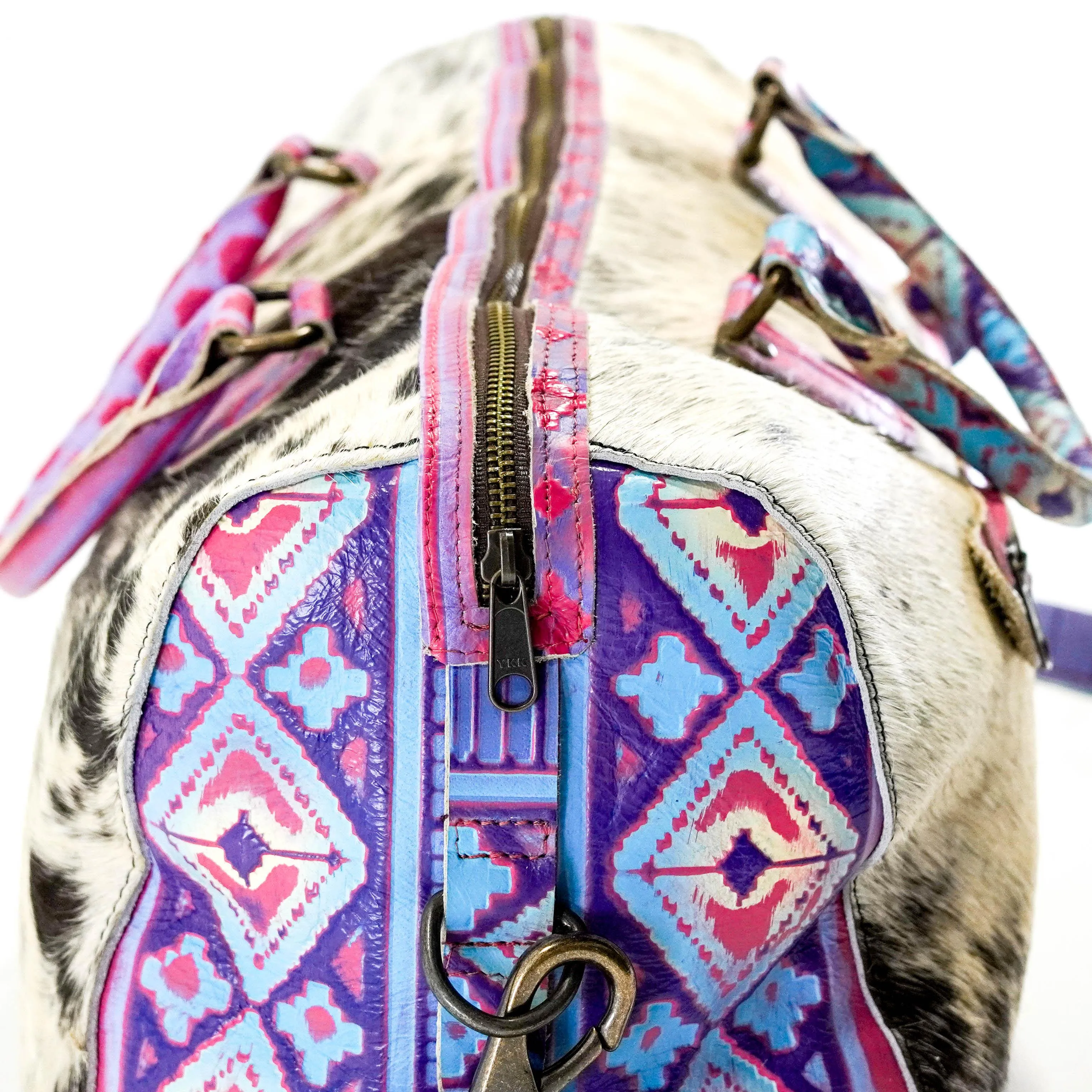 Duffel - Black & White w/ Unicorn Navajo