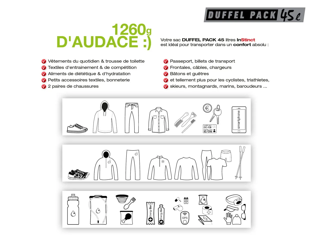 DUFFEL PACK 45L