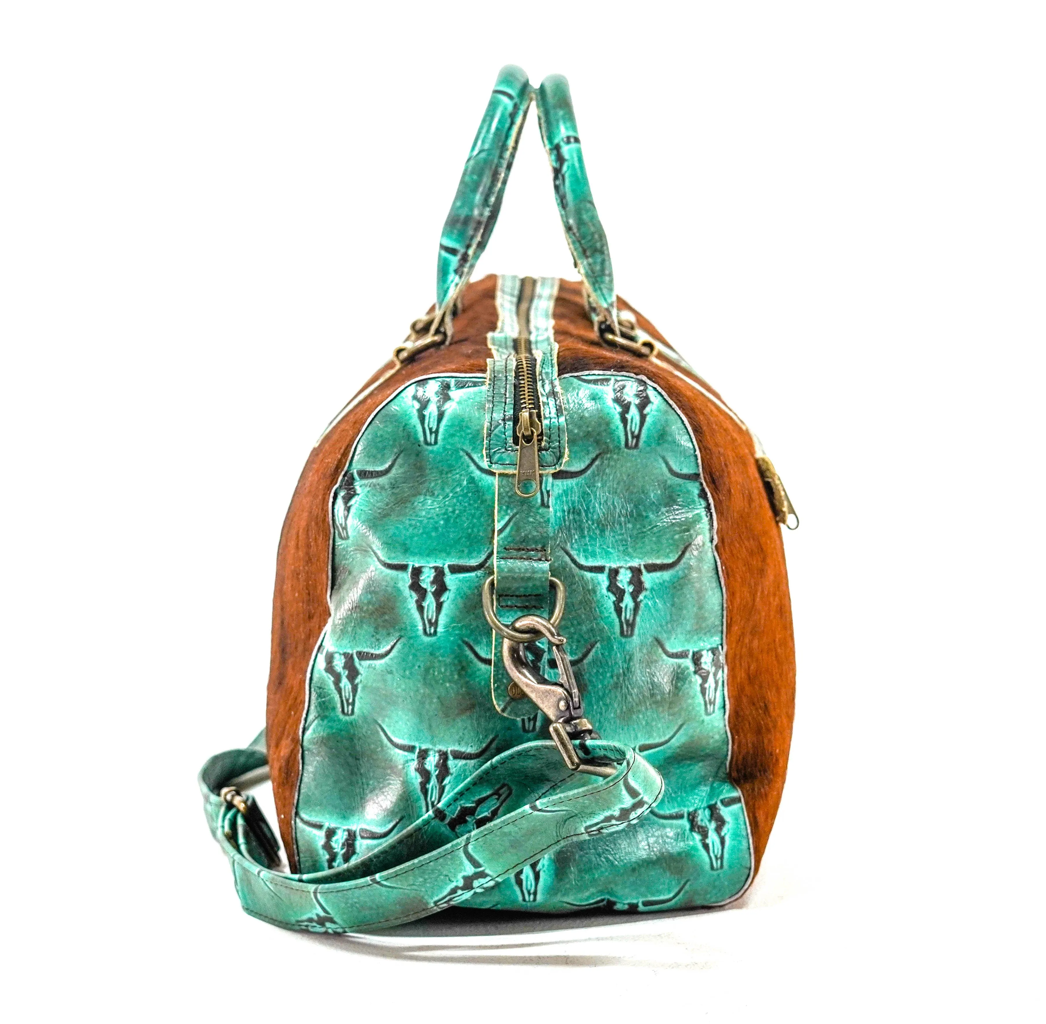Duffel - Red Brindle w/ Royston Skulls