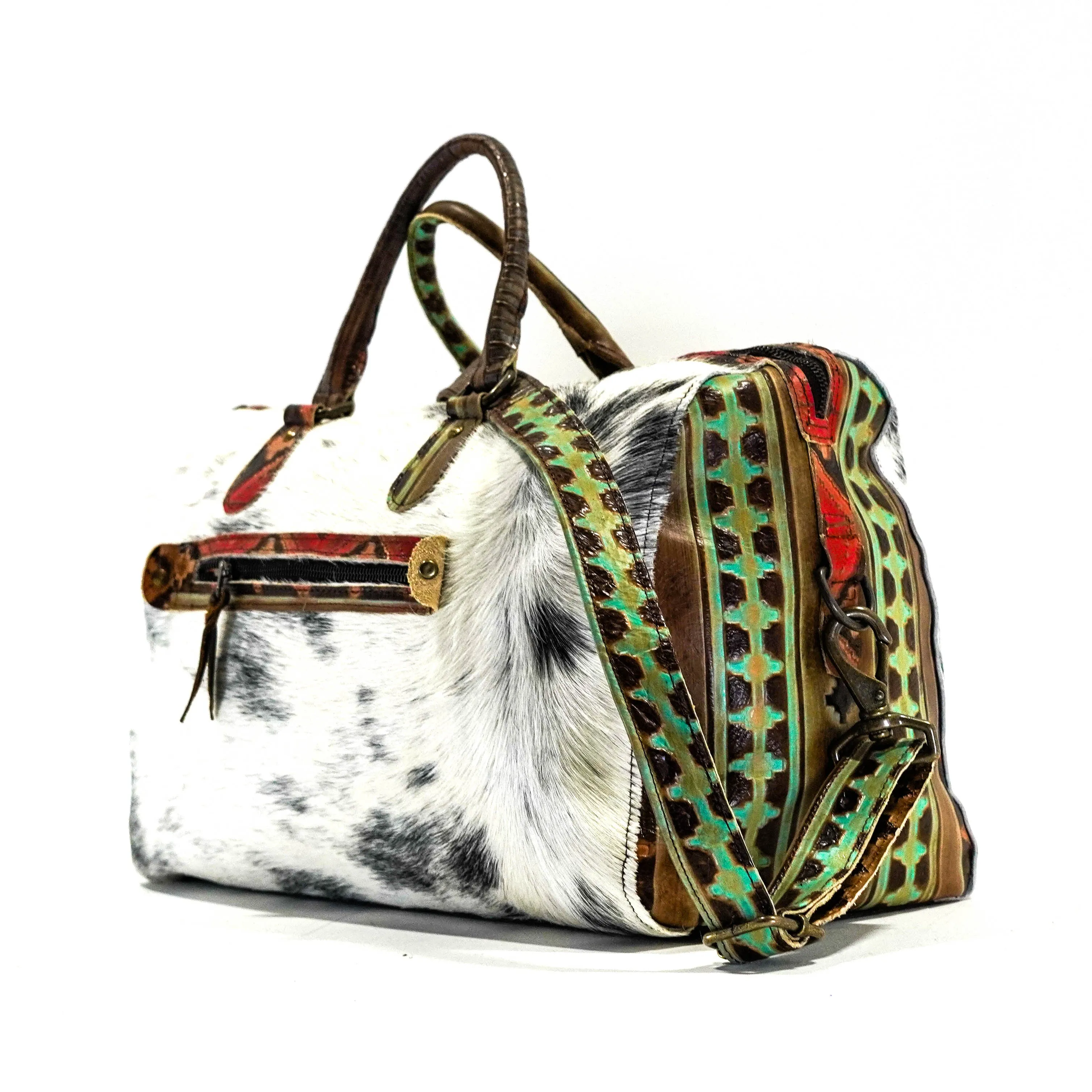 Duffel - Salt/Pepper w/ Santa Fe Navajo