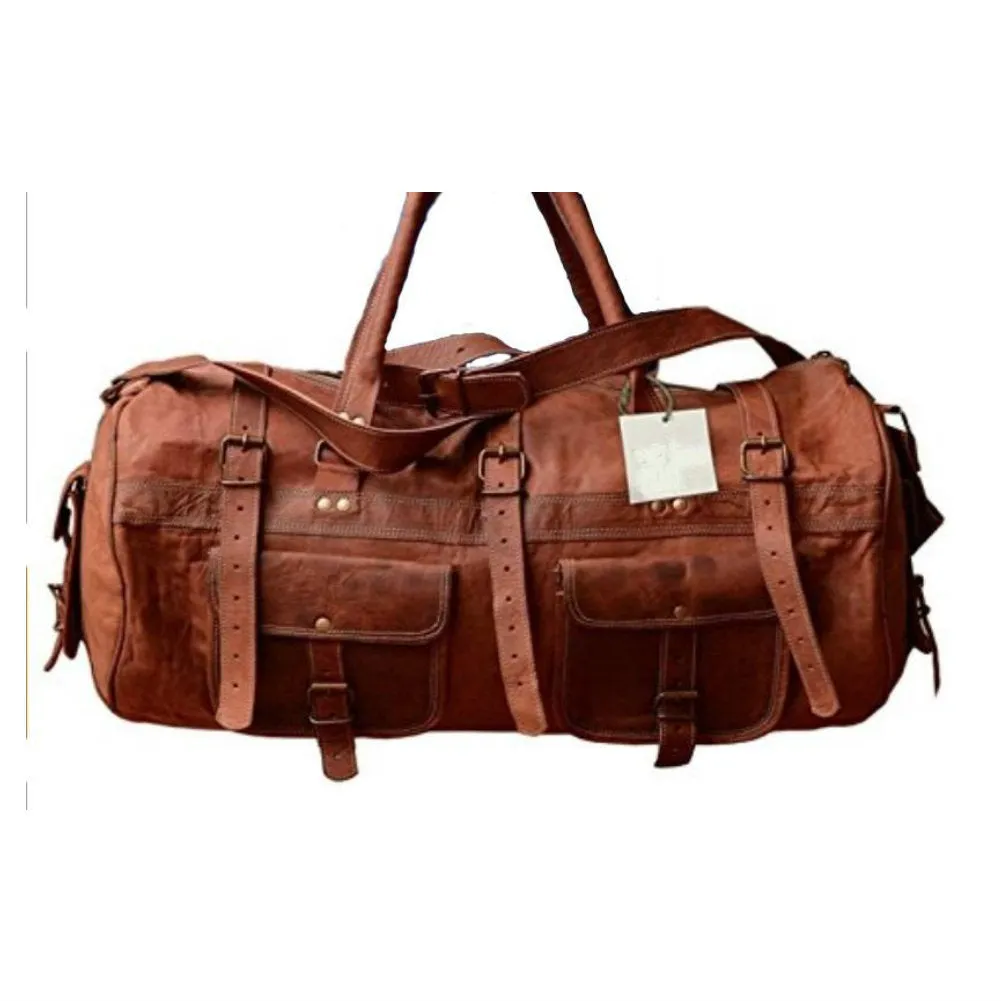 Duffel / Shoulder Bag <br> Genuine Leather