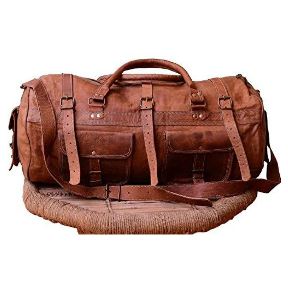 Duffel / Shoulder Bag <br> Genuine Leather