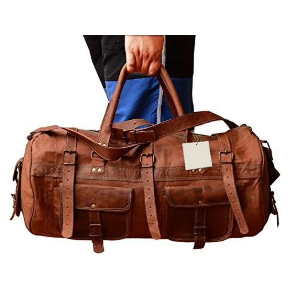 Duffel / Shoulder Bag <br> Genuine Leather