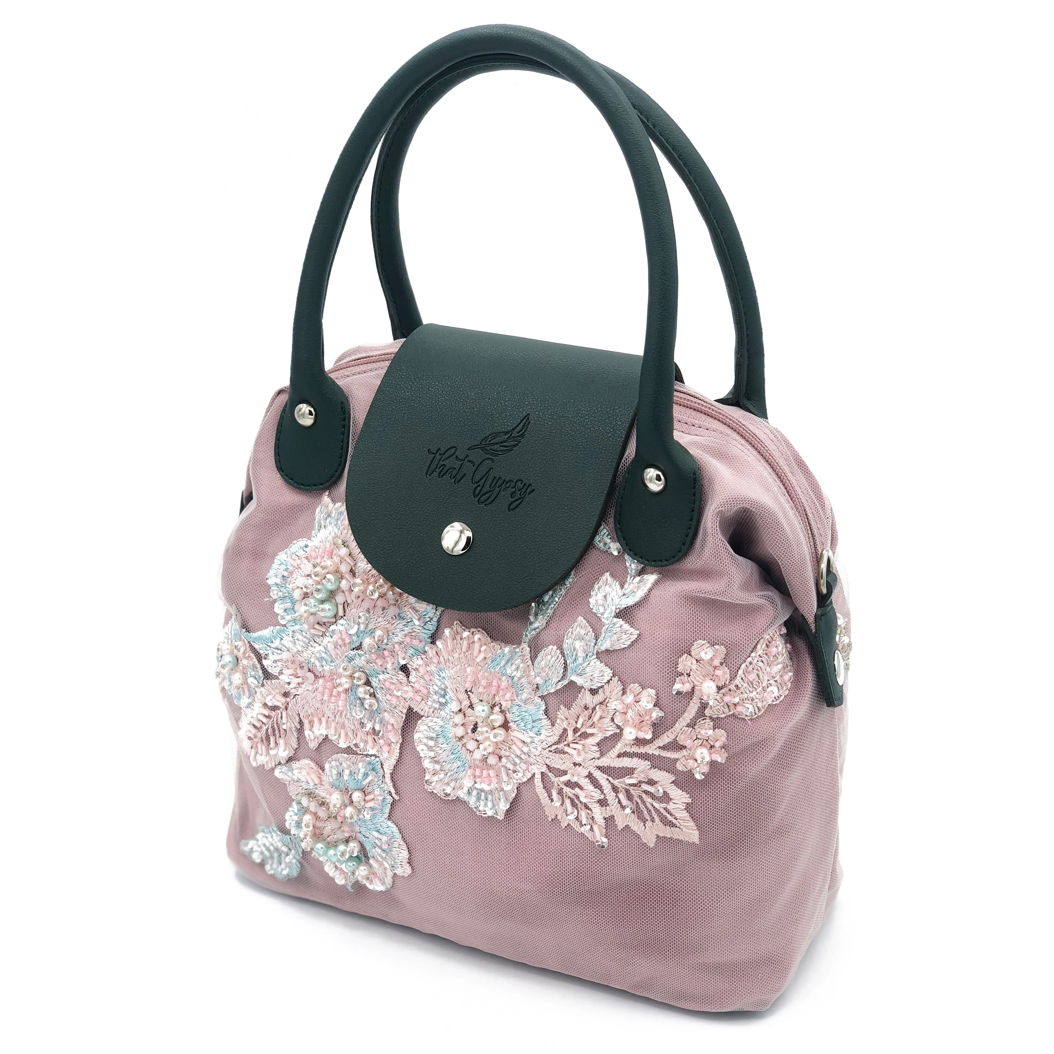 Dusty Olive Pink Fairy | Party Purses