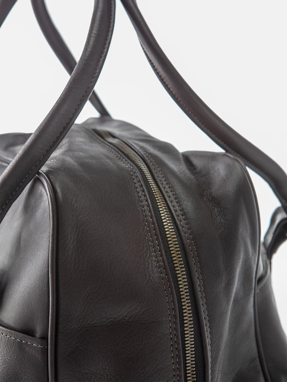 Egon Leather Weekender in Dark Chocolate