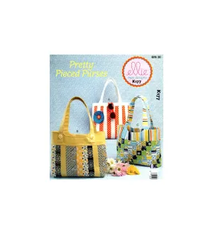 Ellie Mae Designs K177 Pretty Pieced Purses/Handbags, Uncut, Factory Folded, Sewing Pattern Various Sizes