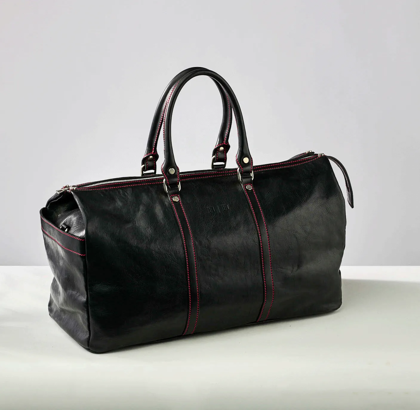 Enzo Duffle Rosso Nero