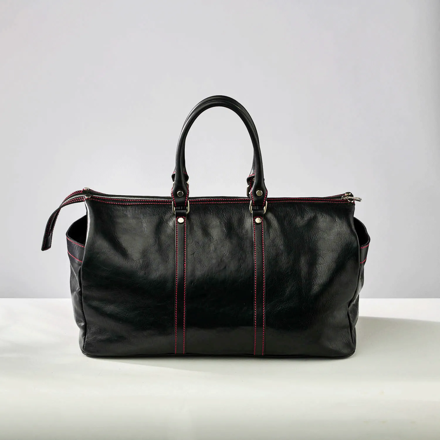 Enzo Duffle Rosso Nero