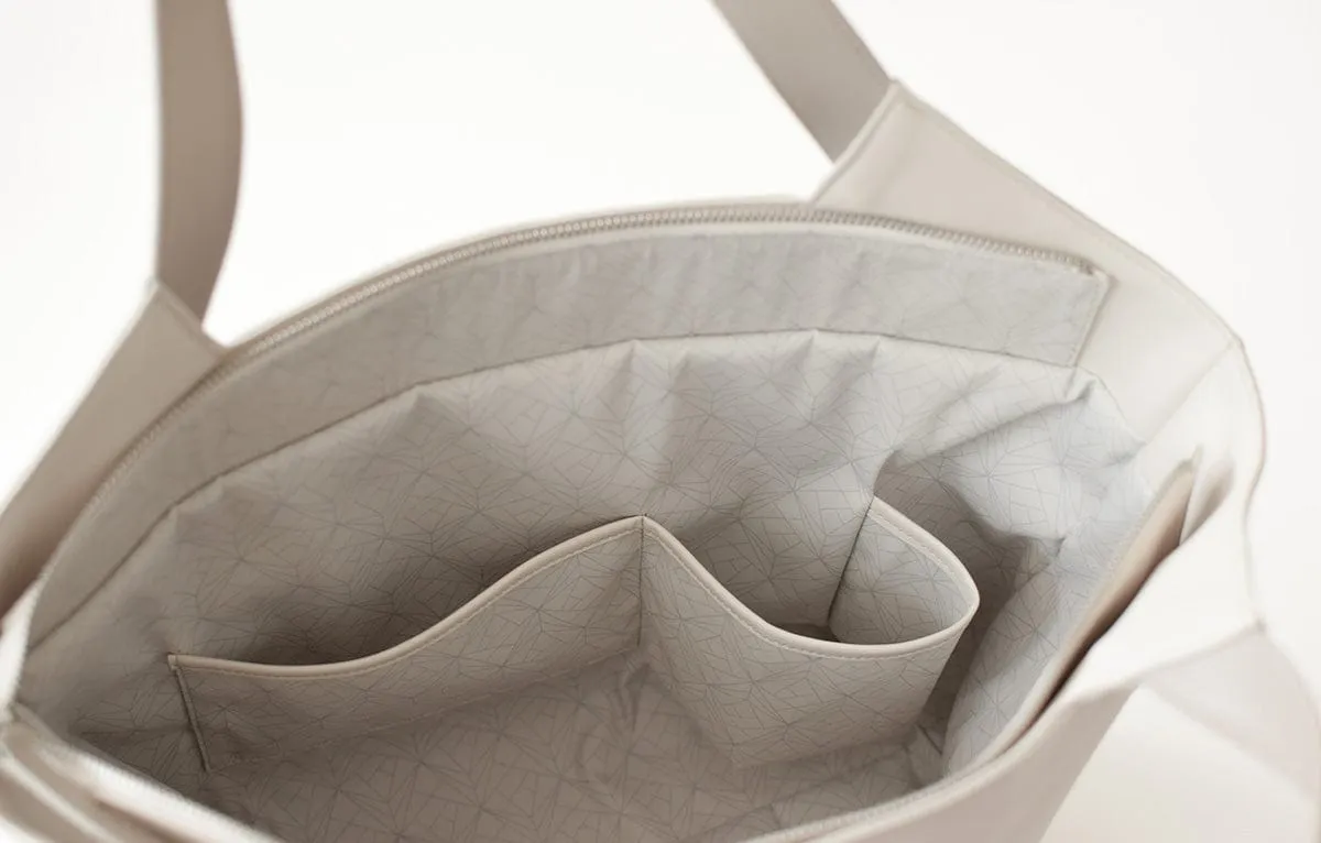 Executive Vegan Leather Business Tote | Bicolor