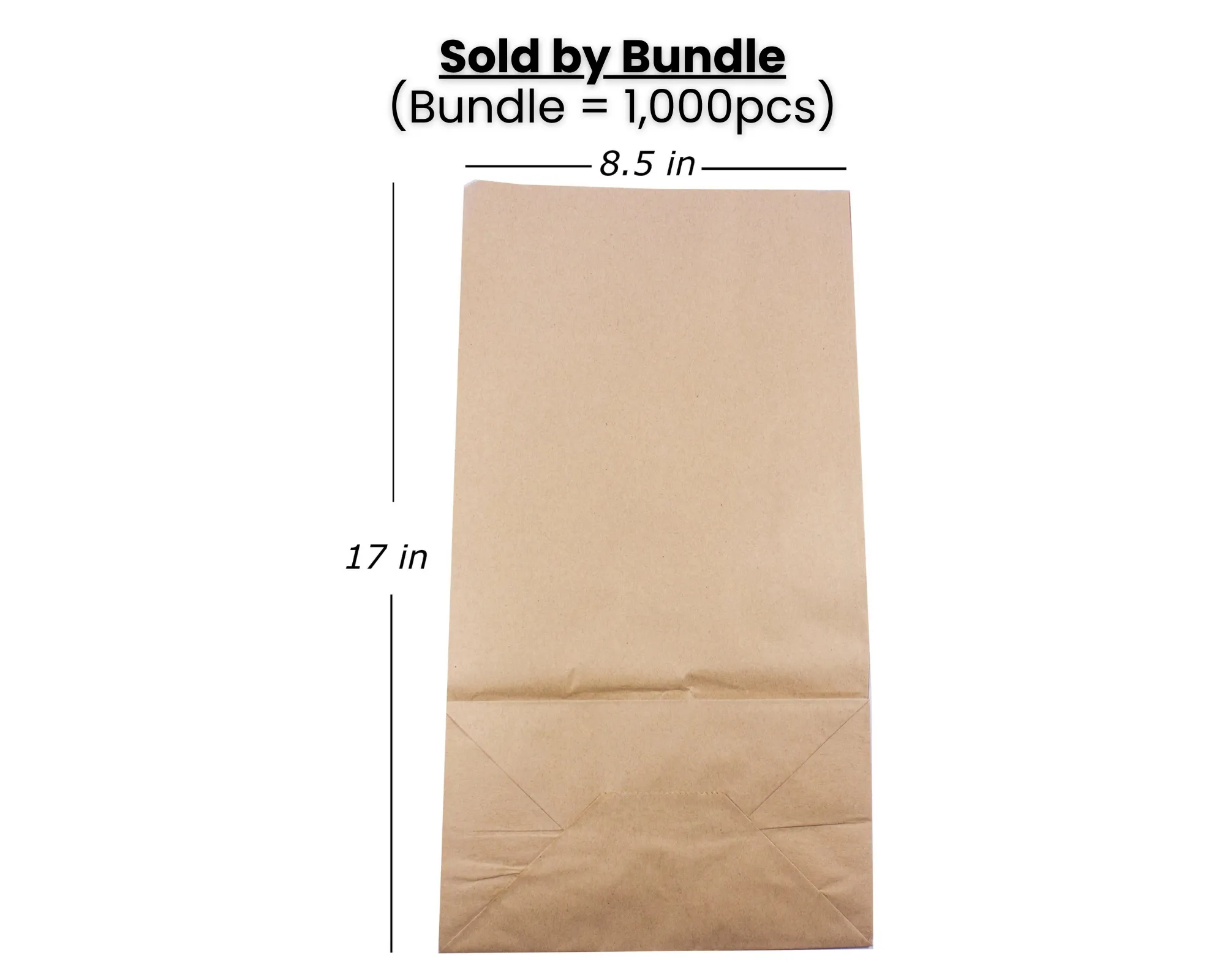 Expanding Brown Paper Bag No. 25 (1000pcs)