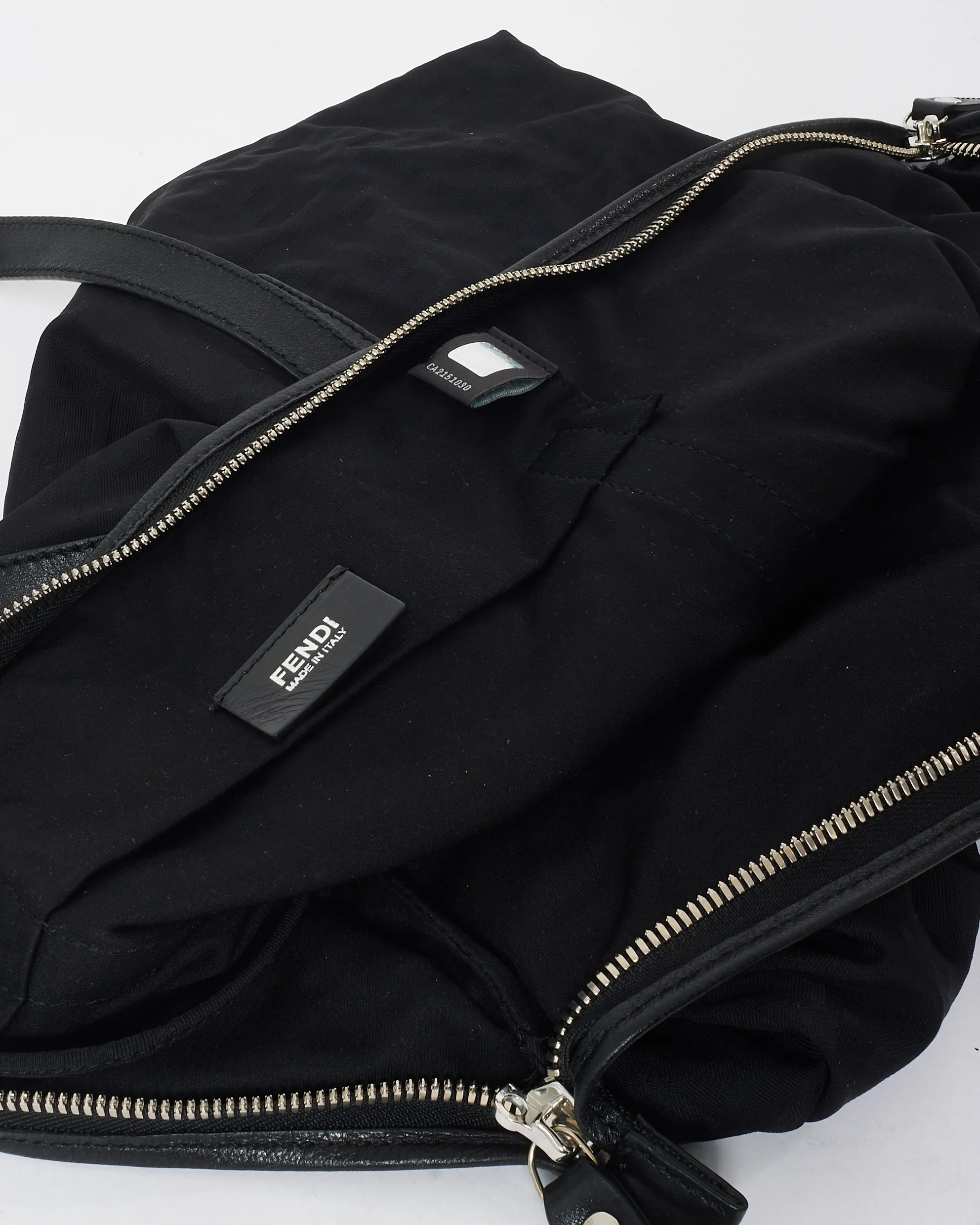 Fendi Black Zucca Canvas Large Tote Bag