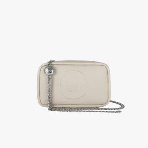Fenn Pouch Chain Oatmeal Silver Handbag