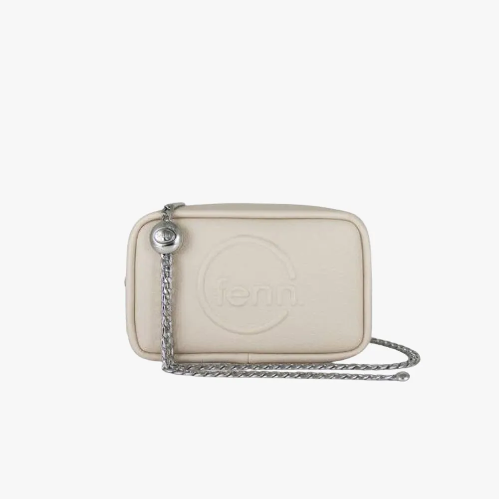 Fenn Pouch Chain Oatmeal Silver Handbag