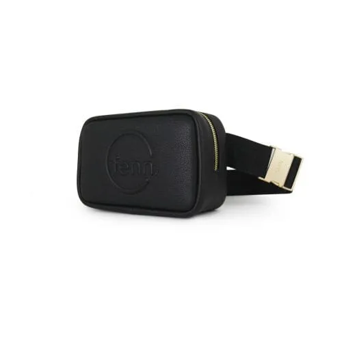 Fenn Pouch Strap Black Gold Handbag