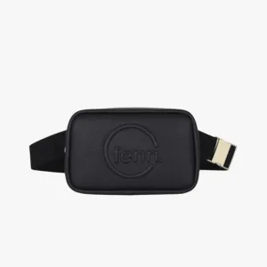 Fenn Pouch Strap Black Gold Handbag