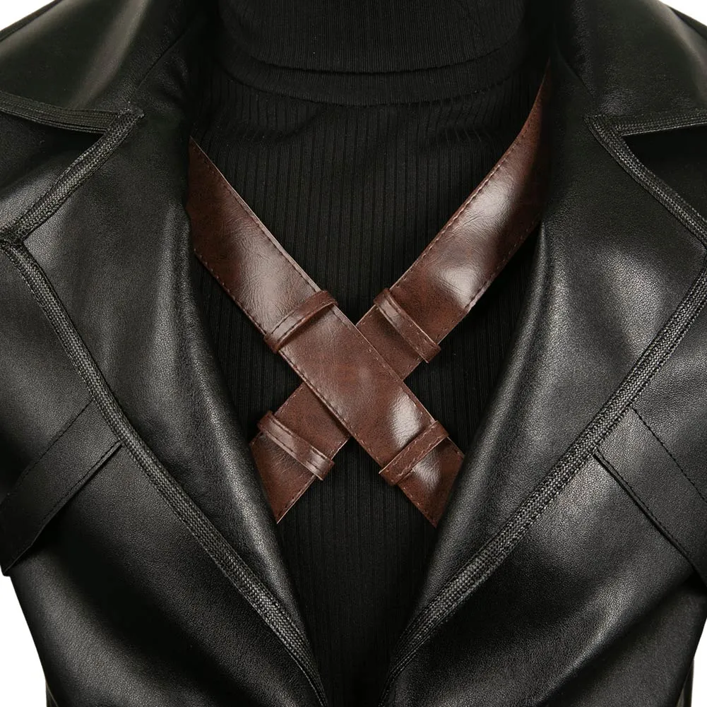 FINAL FANTASY 7 Youth Sephiroth Leather Coat Cosplay Costume Outfits Halloween Carnival Suit
