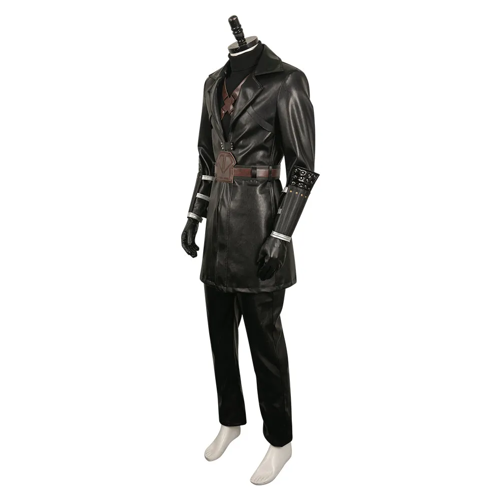 FINAL FANTASY 7 Youth Sephiroth Leather Coat Cosplay Costume Outfits Halloween Carnival Suit