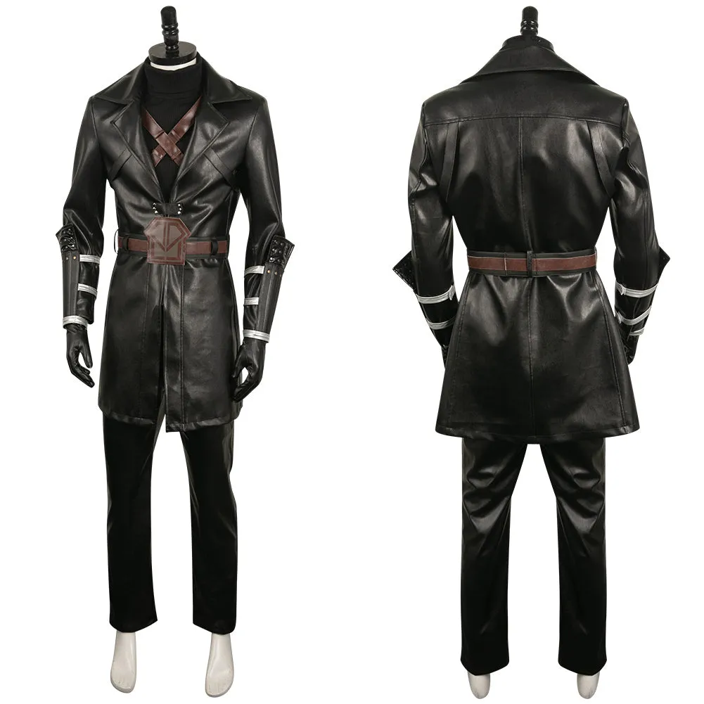 FINAL FANTASY 7 Youth Sephiroth Leather Coat Cosplay Costume Outfits Halloween Carnival Suit