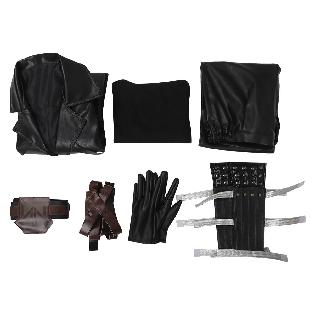 FINAL FANTASY 7 Youth Sephiroth Leather Coat Cosplay Costume Outfits Halloween Carnival Suit