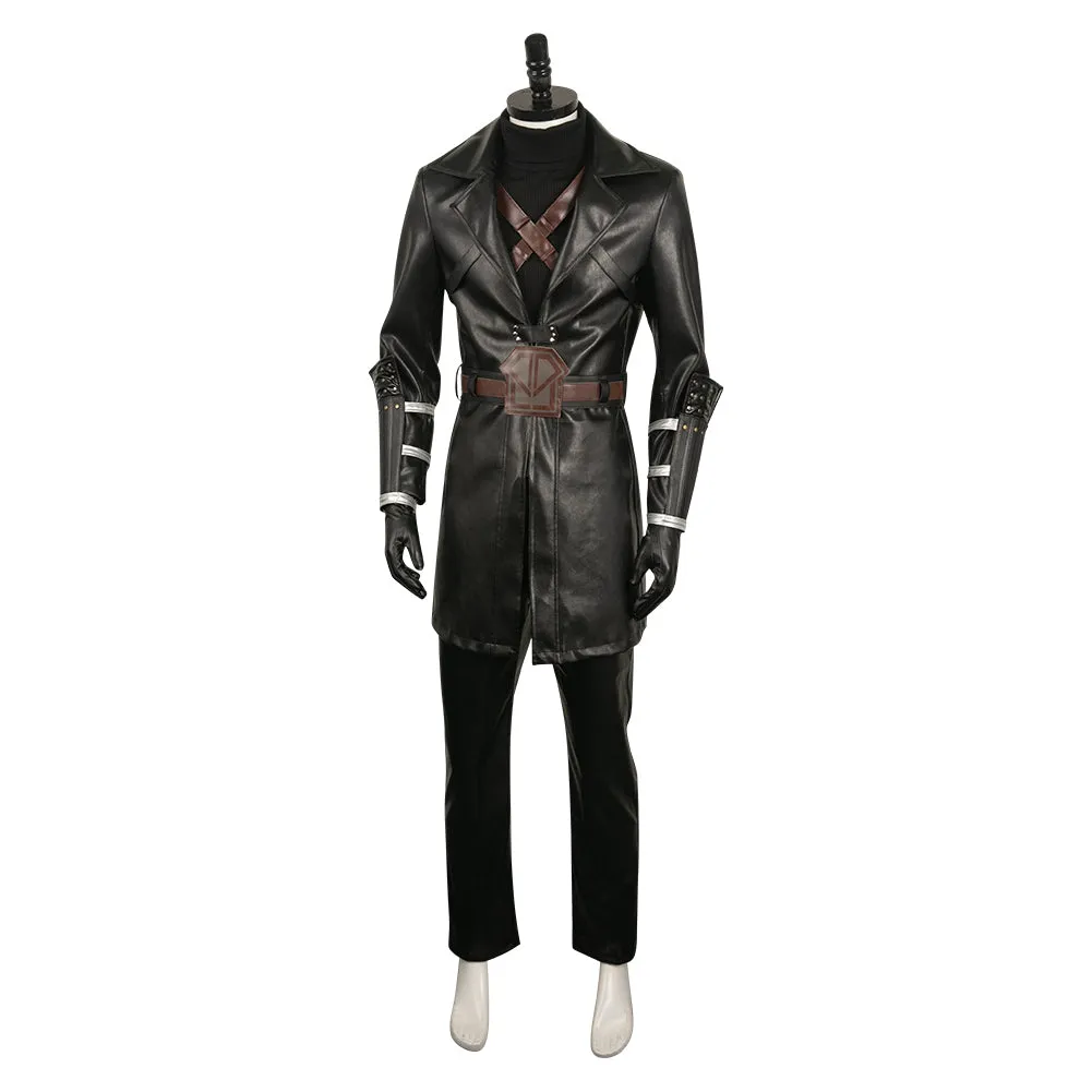 FINAL FANTASY 7 Youth Sephiroth Leather Coat Cosplay Costume Outfits Halloween Carnival Suit