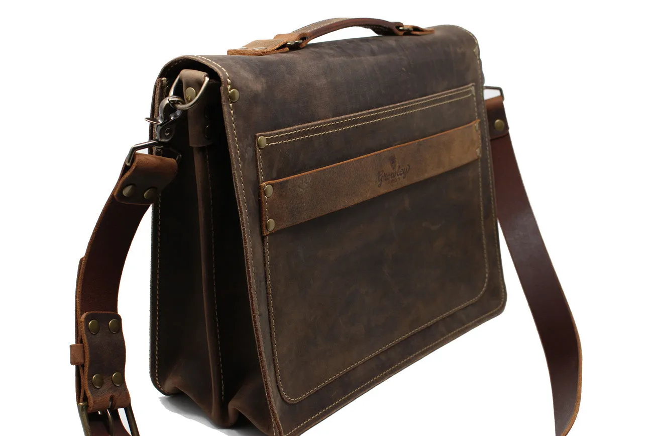 Finch Briefcase - Crazyhorse