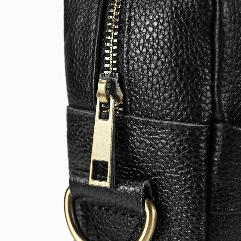 Full Grain Leather Briefcase Men's Messenger Bag Vintage 15" Leather Laptop Computer Bag Gift for Him