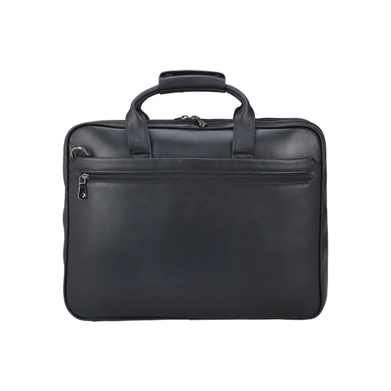 Full Grain Leather Briefcase Vintage Leather Attache Leather Portfolio Mens Leather Laptop Bag Shoulder Bag