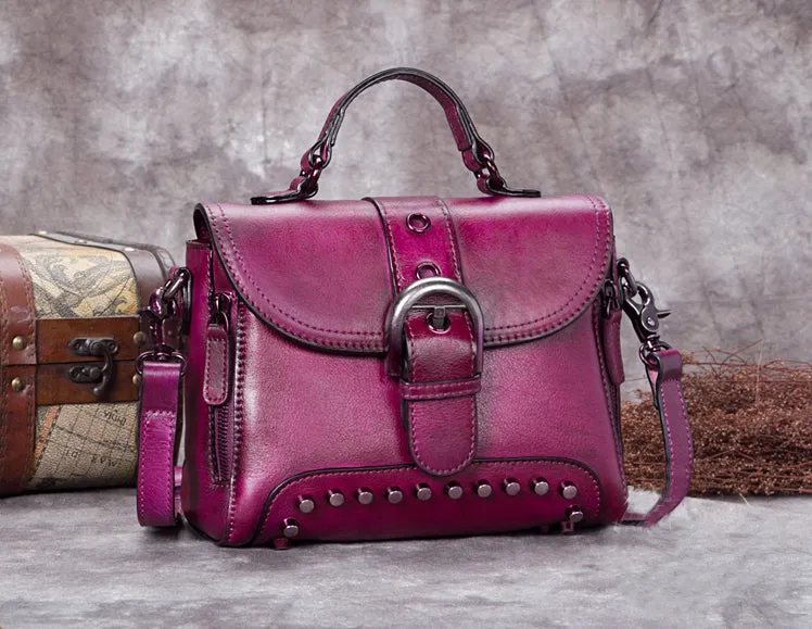Full Grain Leather Shoulder Bags, Designer Handbag For Women A0288