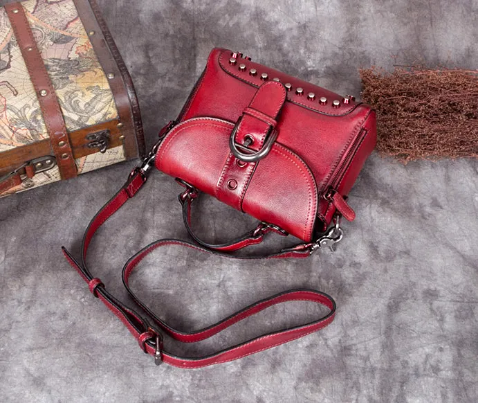 Full Grain Leather Shoulder Bags, Designer Handbag For Women A0288