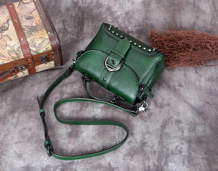 Full Grain Leather Shoulder Bags, Designer Handbag For Women A0288