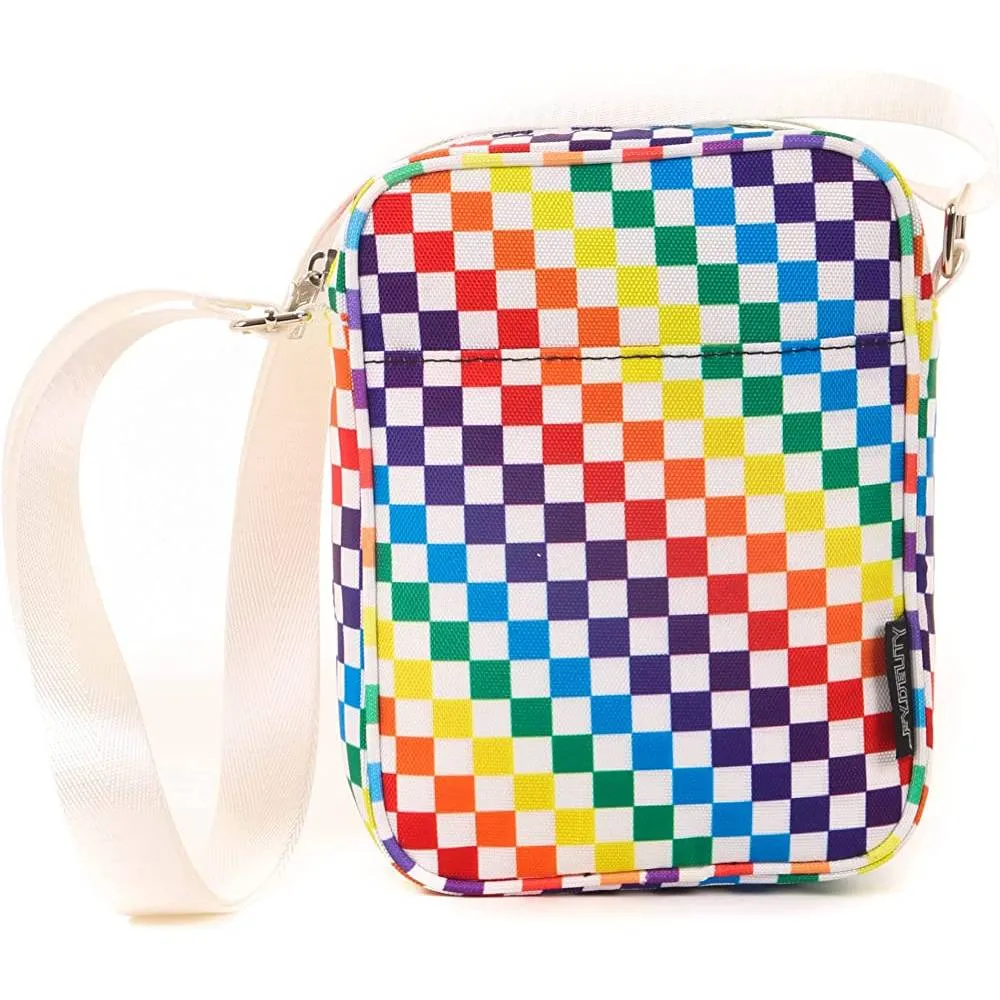FYDELITY Small Crossbody Bag Men Women Festival Crossbody Bag for Men and Women Sling Side Shoulder Bag 80s Crossbody Bags Festival Bag Concert Bag Side Bags for Men Cross Body Bag Flying Tiger Shark | Multiple Colors