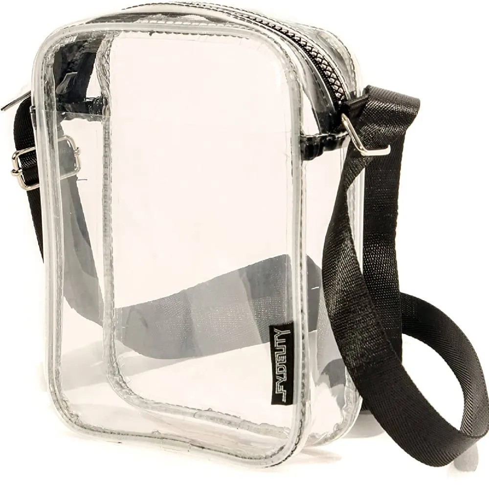 FYDELITY Small Crossbody Bag Men Women Festival Crossbody Bag for Men and Women Sling Side Shoulder Bag 80s Crossbody Bags Festival Bag Concert Bag Side Bags for Men Cross Body Bag Flying Tiger Shark | Multiple Colors