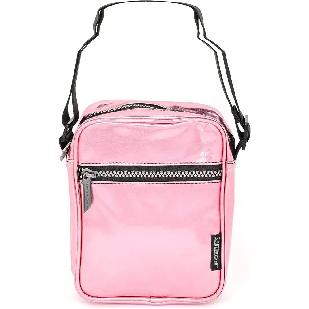 FYDELITY Small Crossbody Bag Men Women Festival Crossbody Bag for Men and Women Sling Side Shoulder Bag 80s Crossbody Bags Festival Bag Concert Bag Side Bags for Men Cross Body Bag Flying Tiger Shark | Multiple Colors