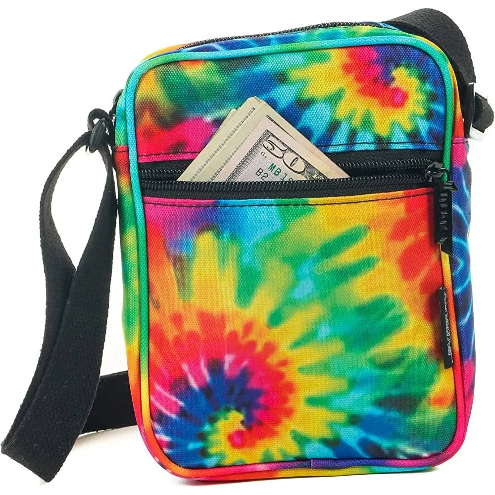 FYDELITY Small Crossbody Bag Men Women Festival Crossbody Bag for Men and Women Sling Side Shoulder Bag 80s Crossbody Bags Festival Bag Concert Bag Side Bags for Men Cross Body Bag Flying Tiger Shark | Multiple Colors