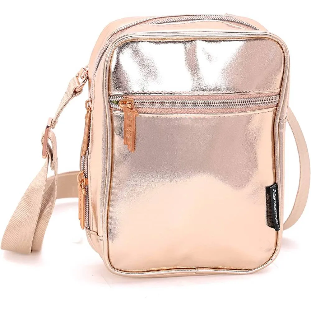 FYDELITY Small Crossbody Bag Men Women Festival Crossbody Bag for Men and Women Sling Side Shoulder Bag 80s Crossbody Bags Festival Bag Concert Bag Side Bags for Men Cross Body Bag Flying Tiger Shark | Multiple Colors