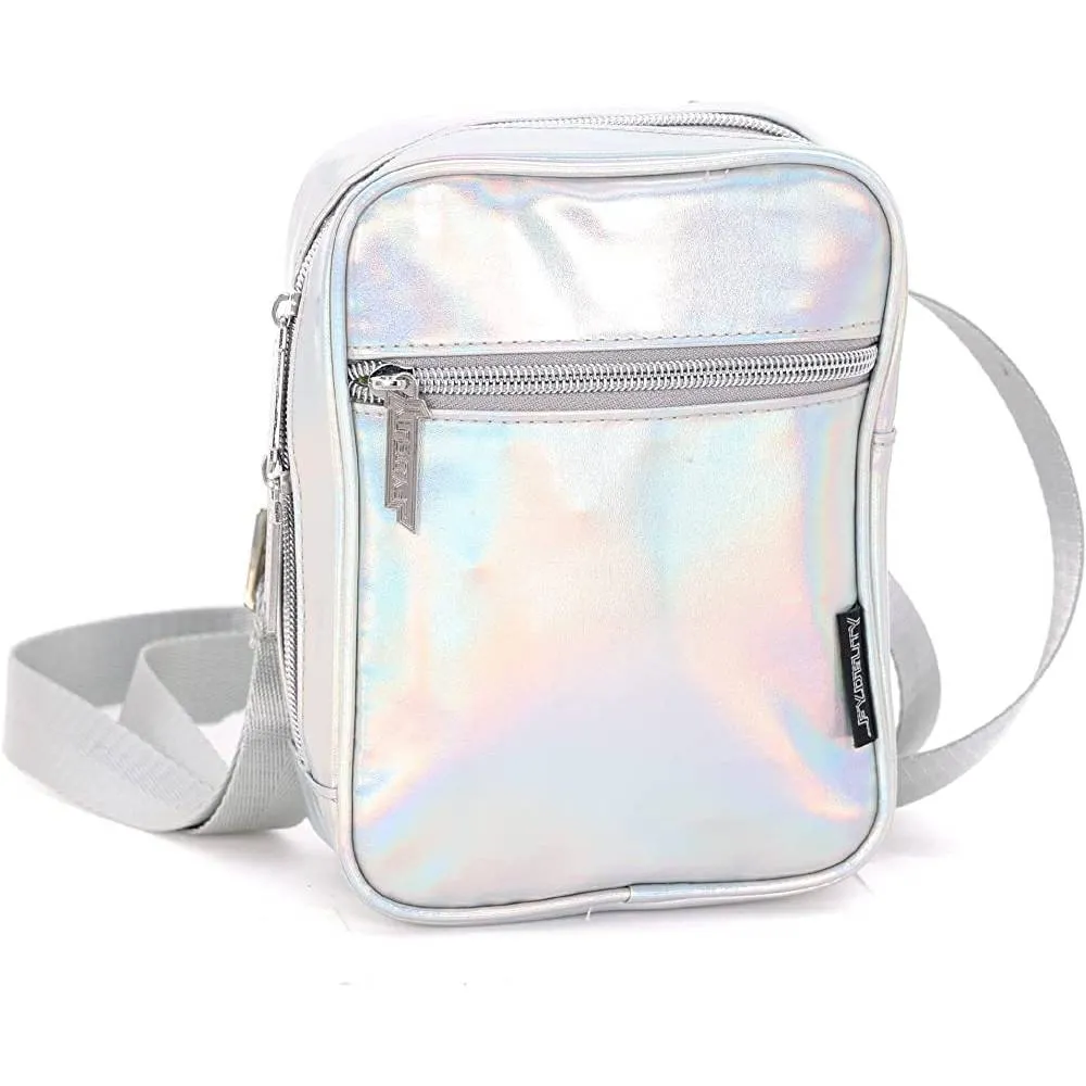 FYDELITY Small Crossbody Bag Men Women Festival Crossbody Bag for Men and Women Sling Side Shoulder Bag 80s Crossbody Bags Festival Bag Concert Bag Side Bags for Men Cross Body Bag Flying Tiger Shark | Multiple Colors