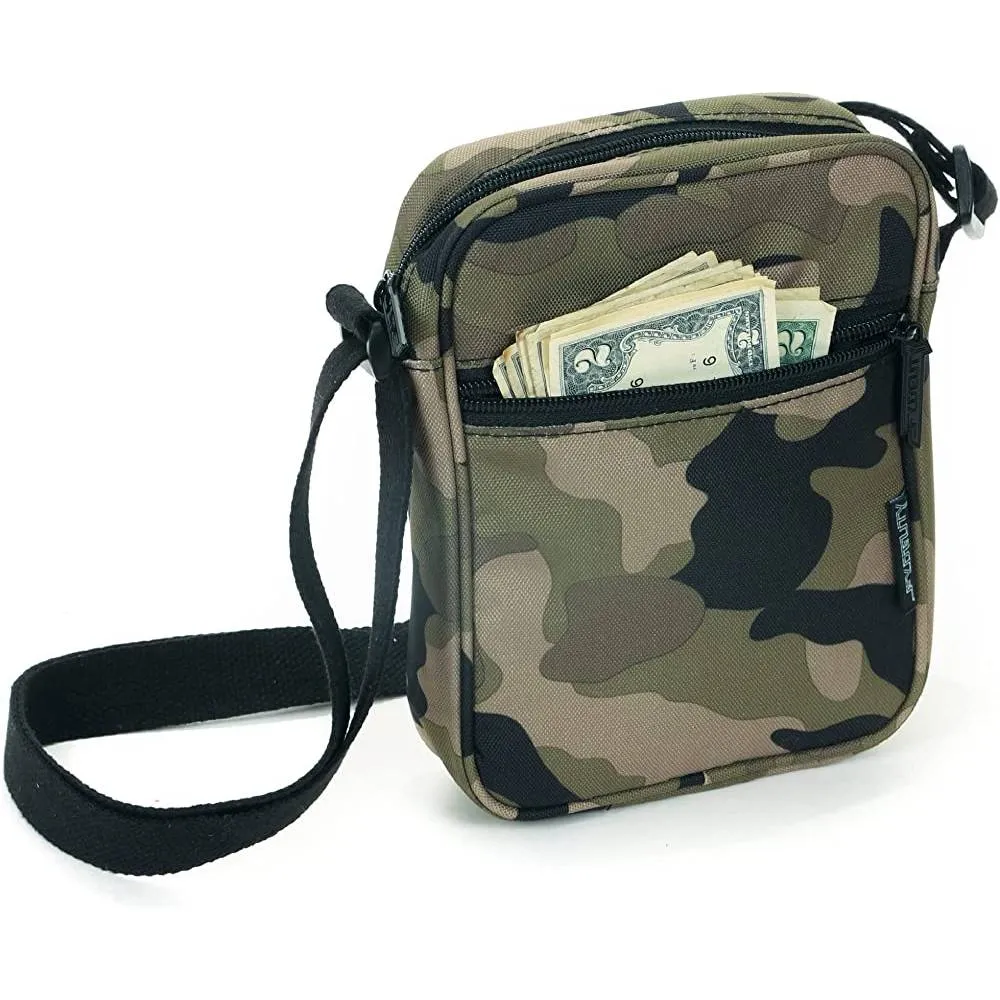 FYDELITY Small Crossbody Bag Men Women Festival Crossbody Bag for Men and Women Sling Side Shoulder Bag 80s Crossbody Bags Festival Bag Concert Bag Side Bags for Men Cross Body Bag Flying Tiger Shark | Multiple Colors