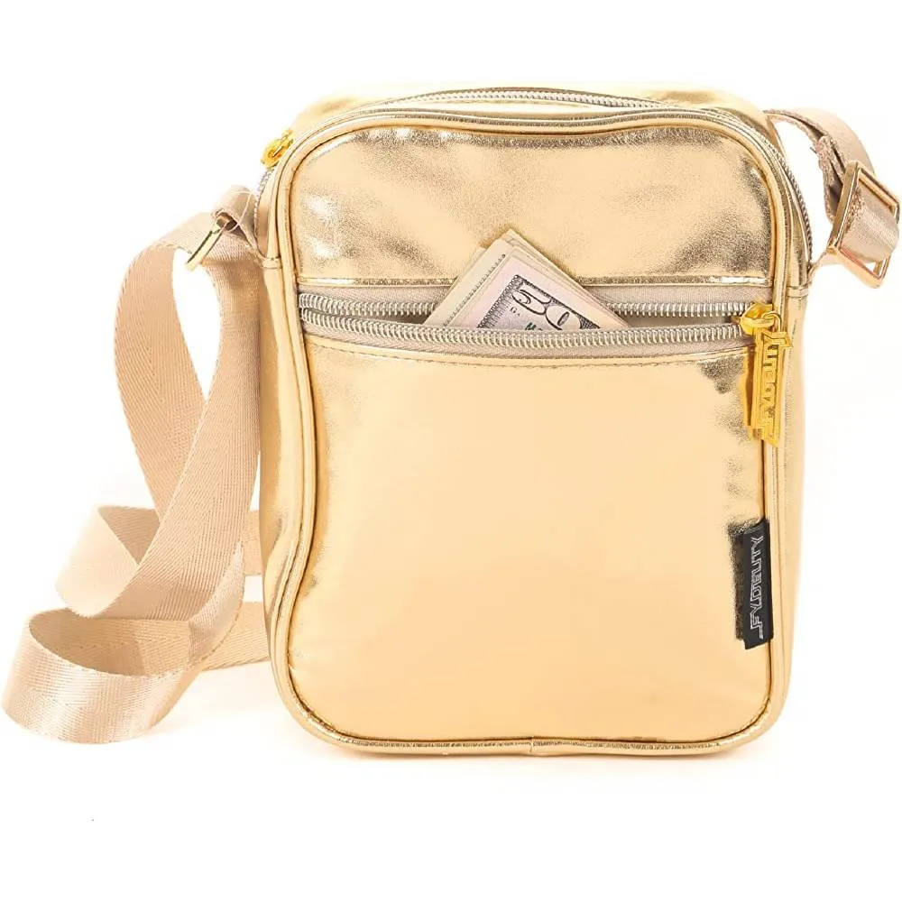 FYDELITY Small Crossbody Bag Men Women Festival Crossbody Bag for Men and Women Sling Side Shoulder Bag 80s Crossbody Bags Festival Bag Concert Bag Side Bags for Men Cross Body Bag Flying Tiger Shark | Multiple Colors