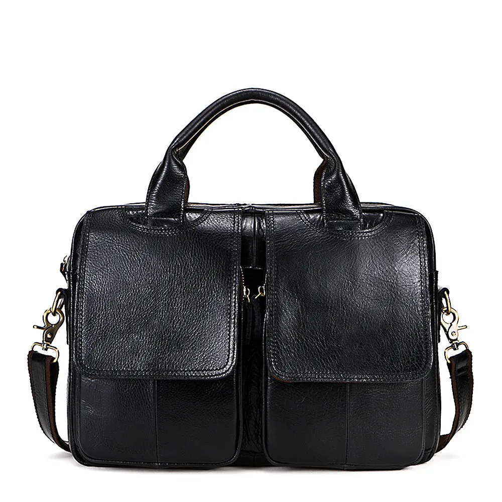 Genuine Leather Men's Business Briefcase